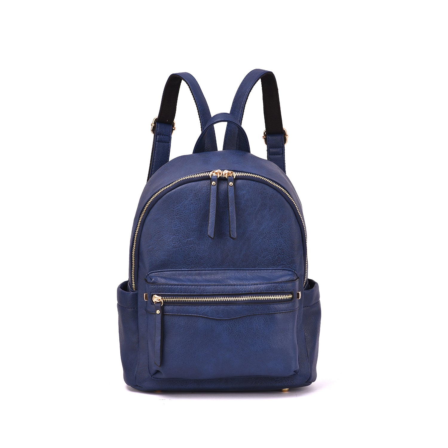blue backpack leather Mellow World Lacey Adjustable Backpack, Navy