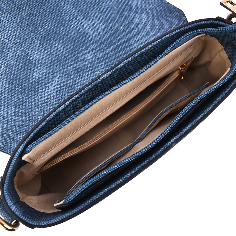 Emmie Denim Washed Crossbody Bag