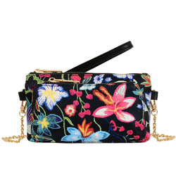 Primerose Floral Patterned Wristlet