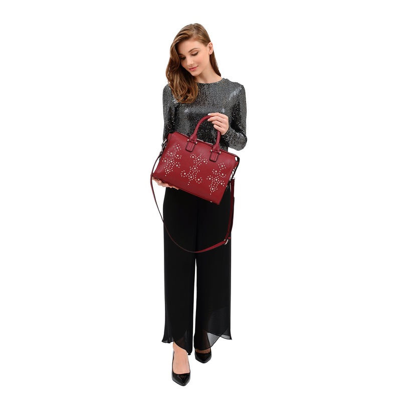 Monroe Studded Satchel - Mellow World 
