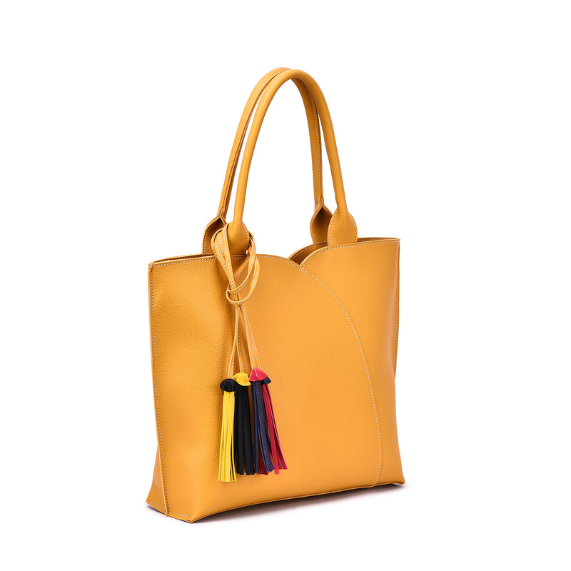 Allure Fashionable Tote with Tassels - Mellow World 