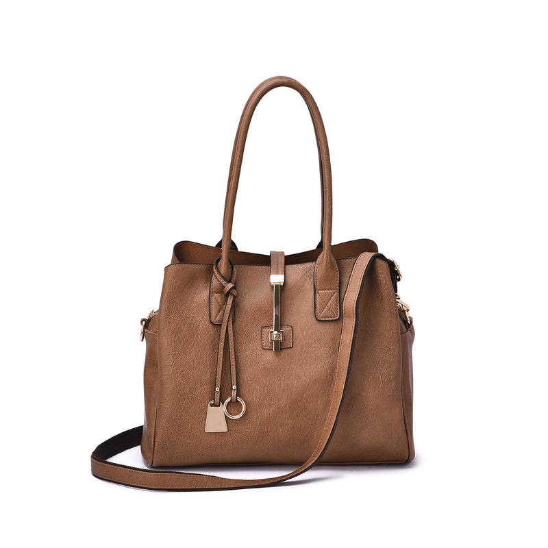 Jasmine Structured 3-Compartment Satchel - Mellow World 