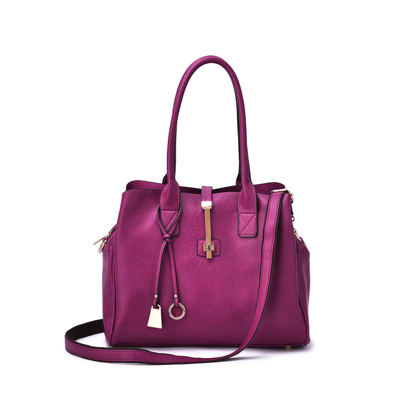 Jasmine Structured 3-Compartment Satchel - Mellow World 
