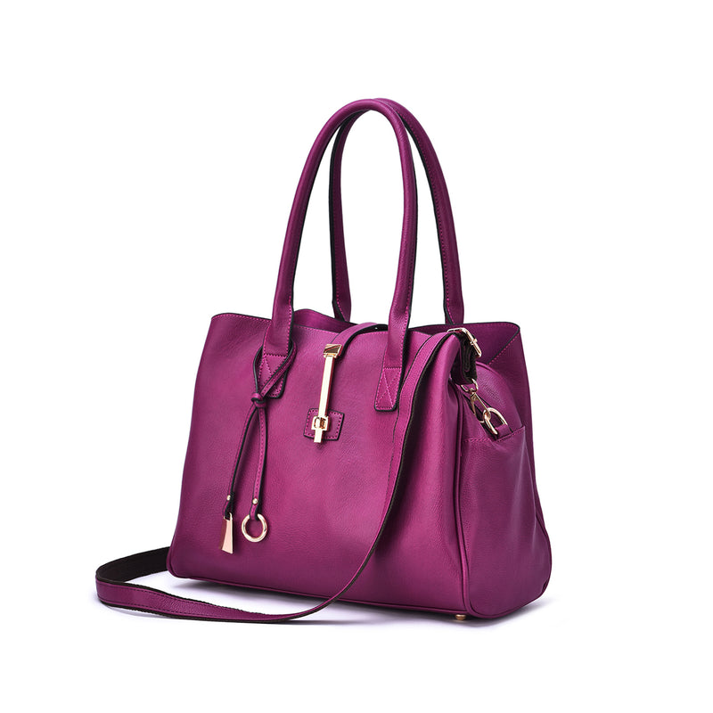 Jasmine Structured 3-Compartment Satchel - Mellow World 