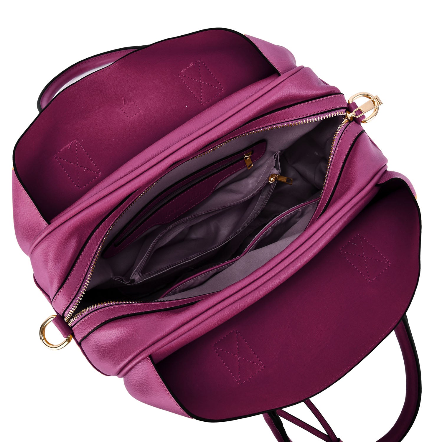 Jasmine Structured 3-Compartment Satchel - Mellow World 