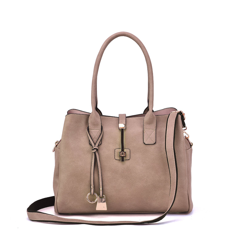Jasmine Structured 3-Compartment Satchel - Mellow World 