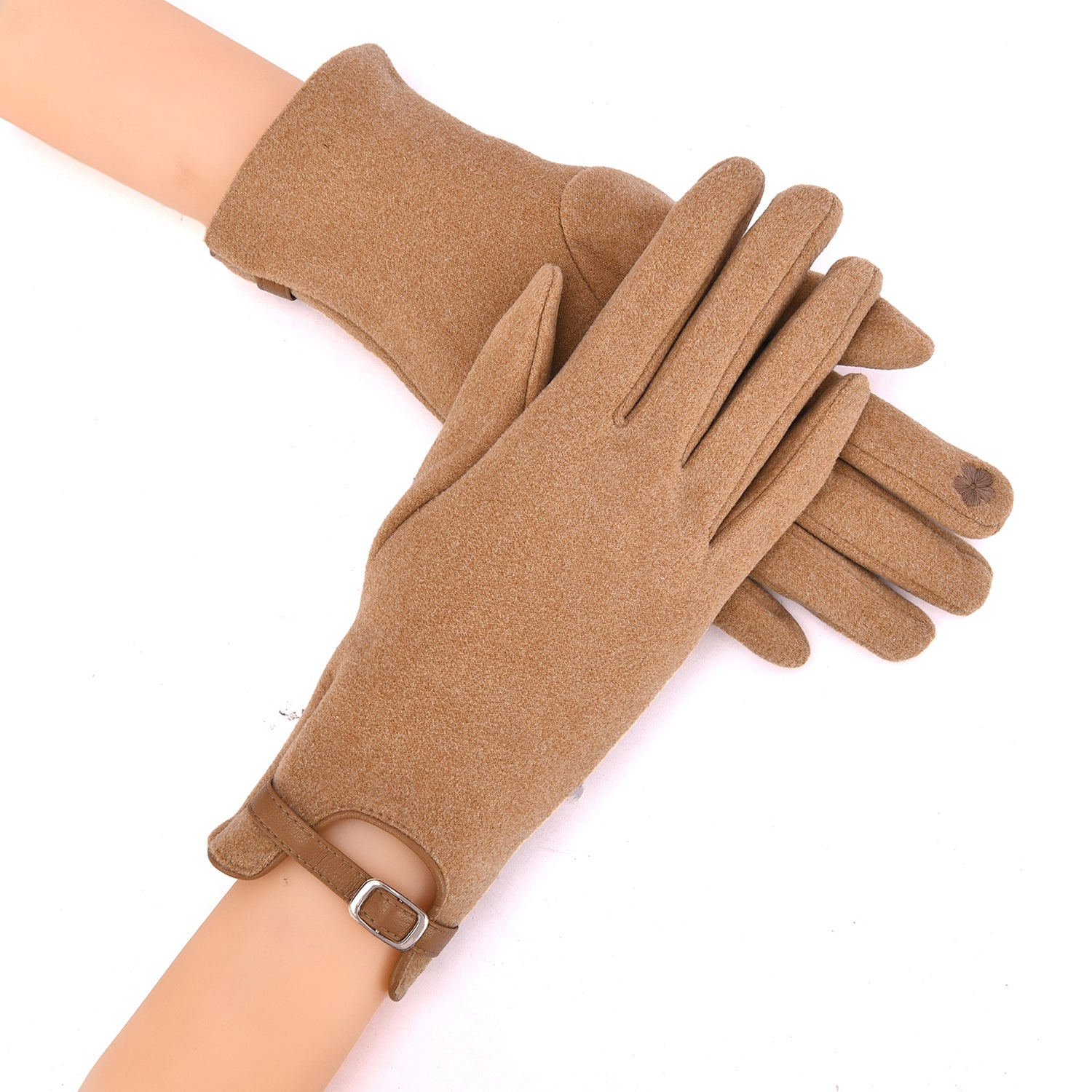 Women's Gloves with Belted Cuff - Mellow World 