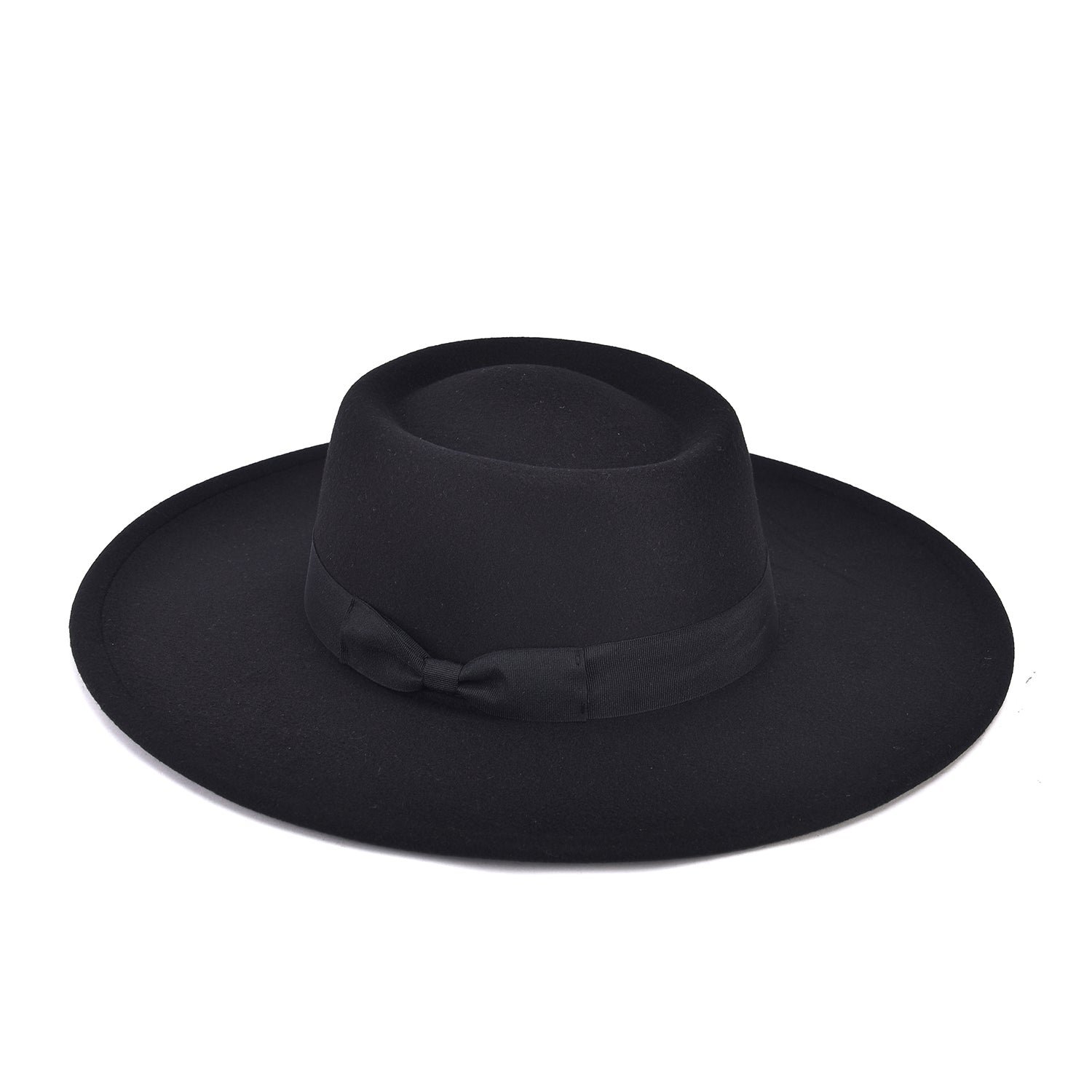 Women's Wide Brim Bow Felt Hat - Mellow World 
