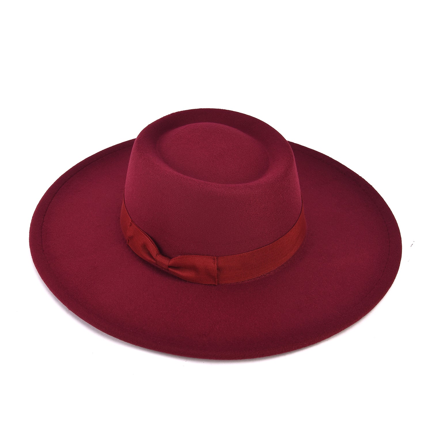 Women's Wide Brim Bow Felt Hat - Mellow World 
