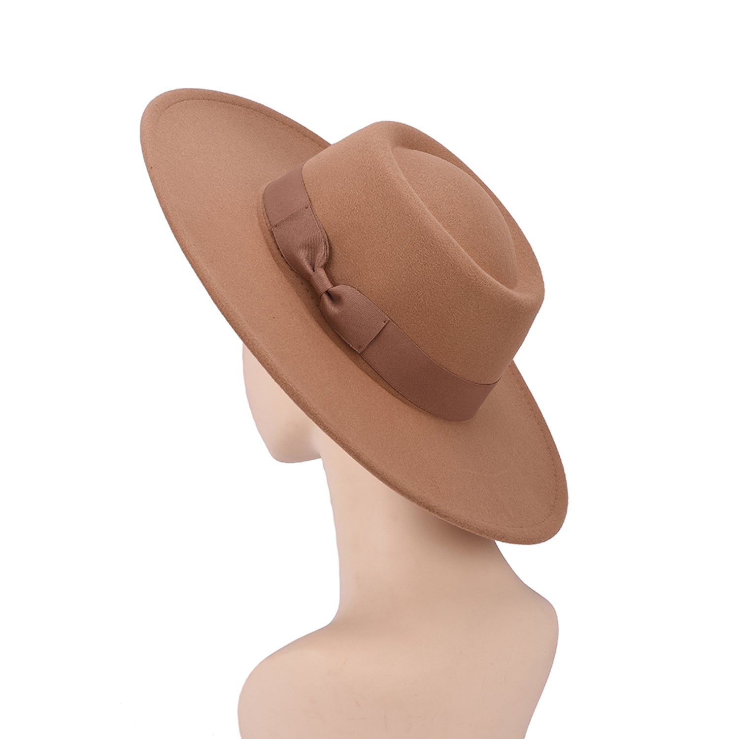 Women's Wide Brim Bow Felt Hat - Mellow World 