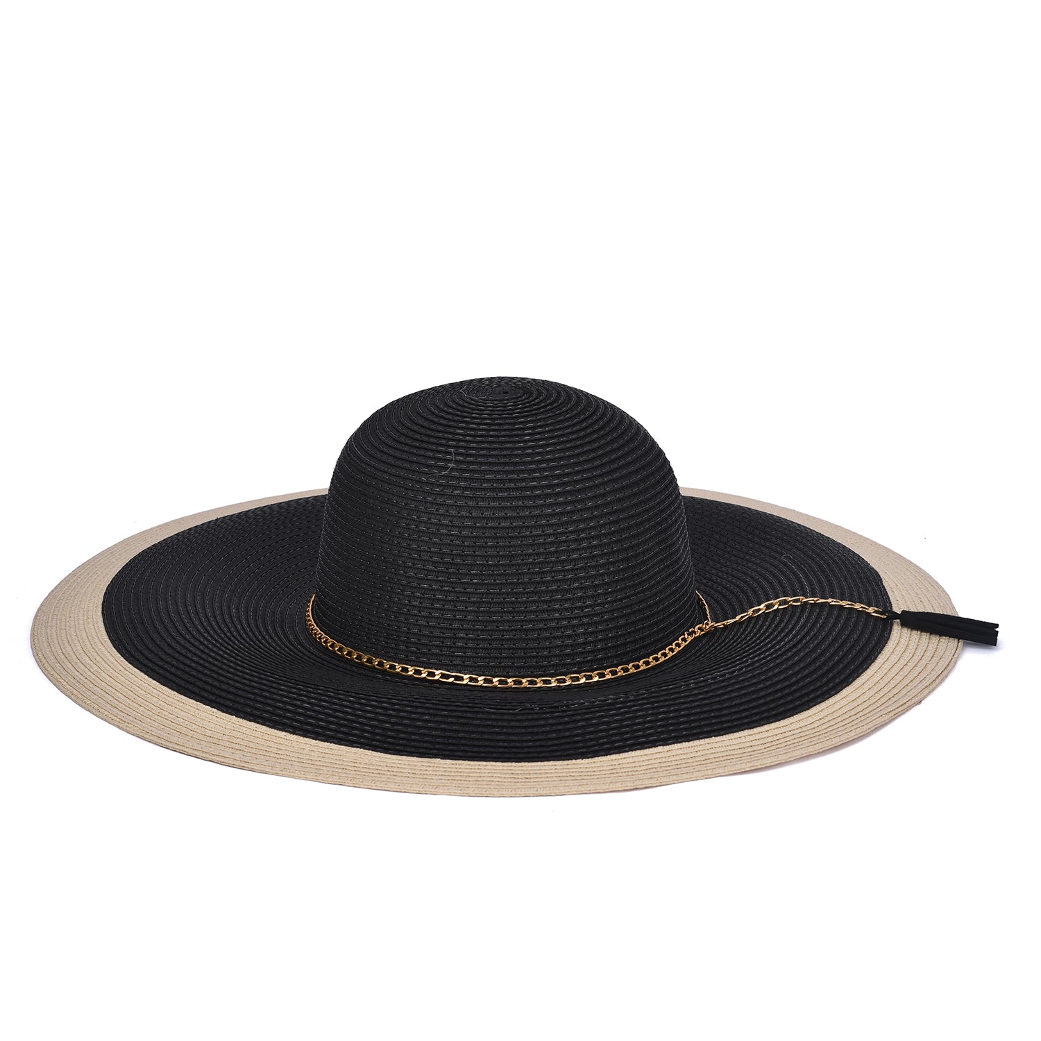 Women's Wide Brim Sun Hat With Tassel - Mellow World 