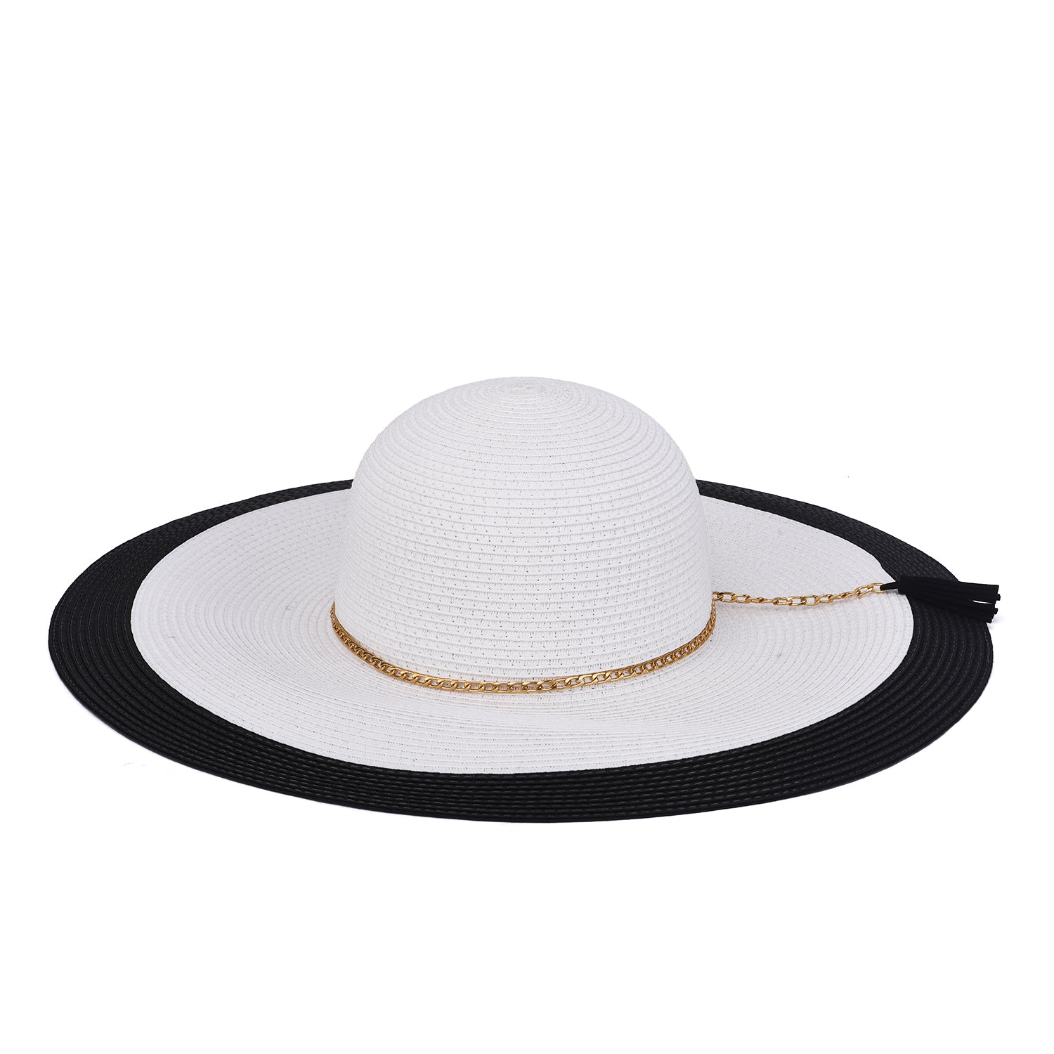 Women's Wide Brim Sun Hat With Tassel - Mellow World 
