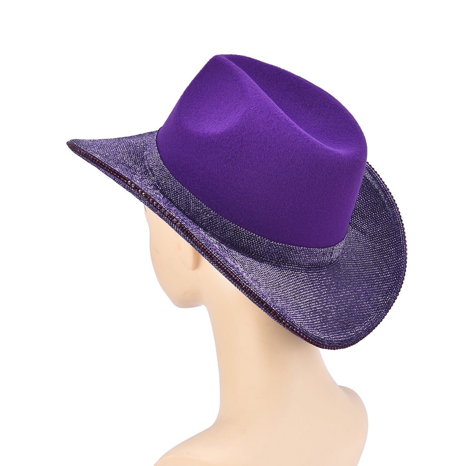 Women's White Rhinestone Cowboy Hat - Mellow World 