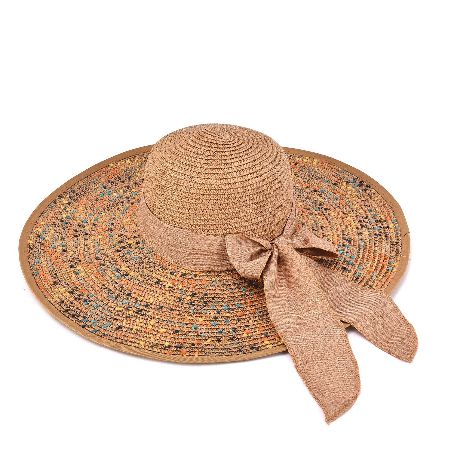 Women's Woven Sun Hat With Bow - Mellow World 