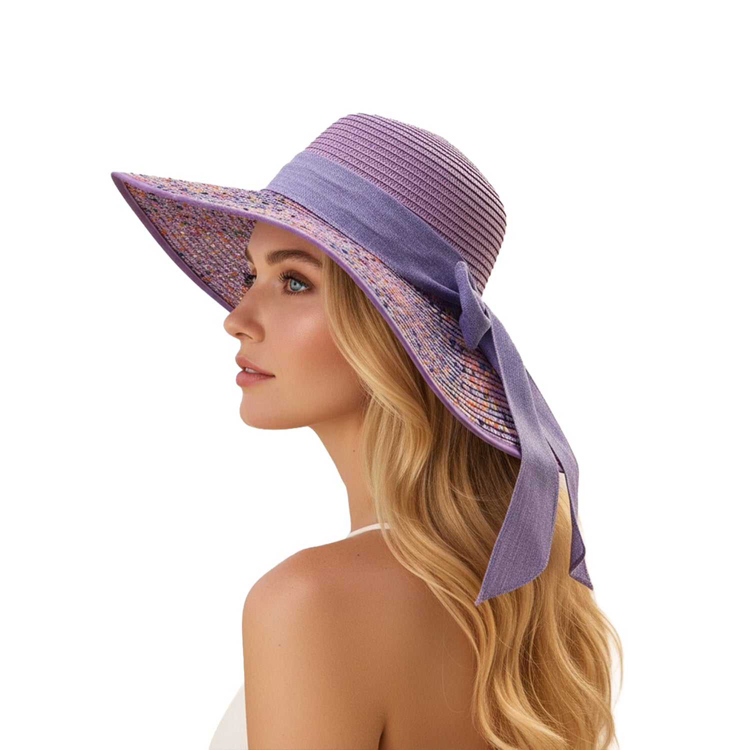 Women's Woven Sun Hat With Bow - Mellow World 