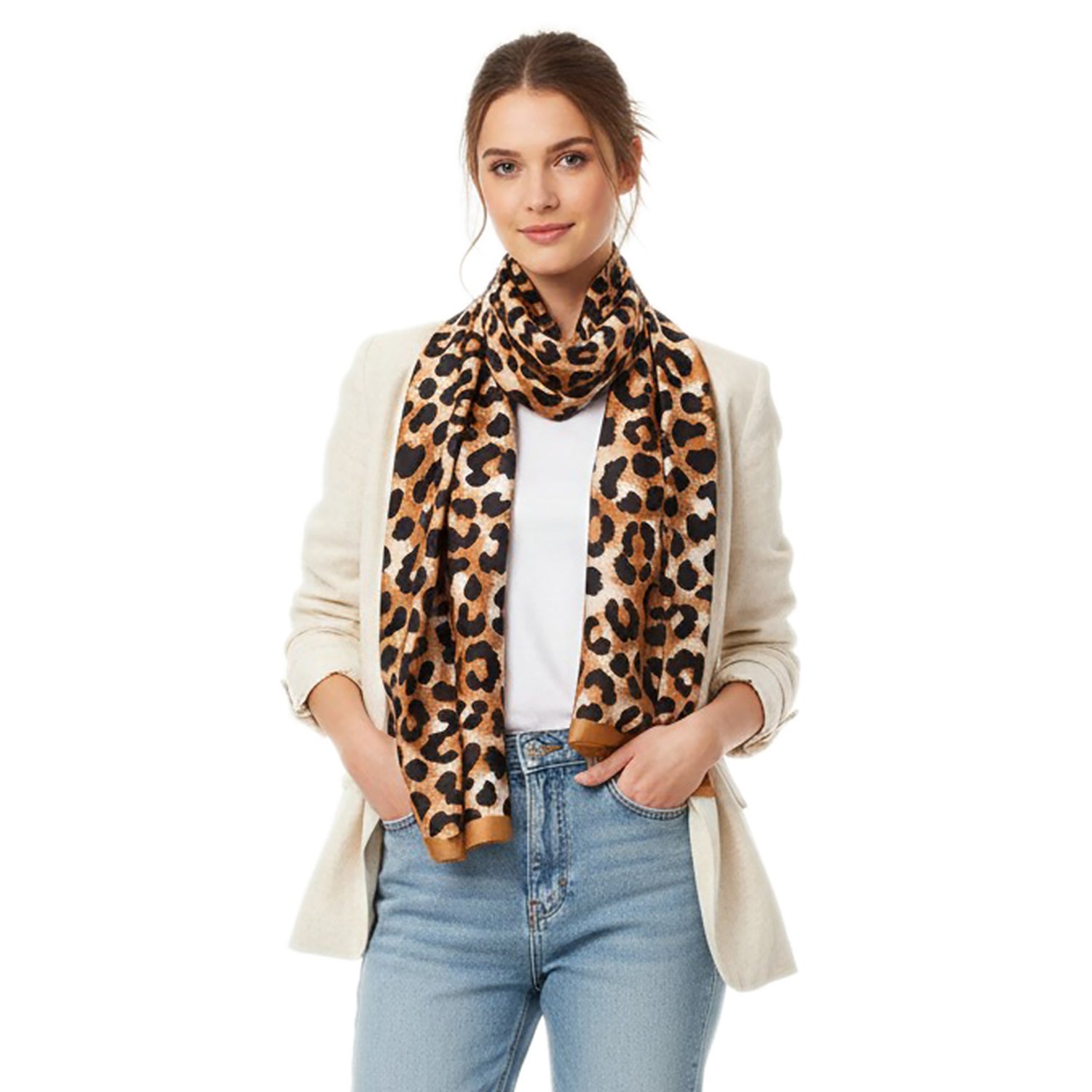 Women's Luxurious Patterned Wrap Scarf - Mellow World 