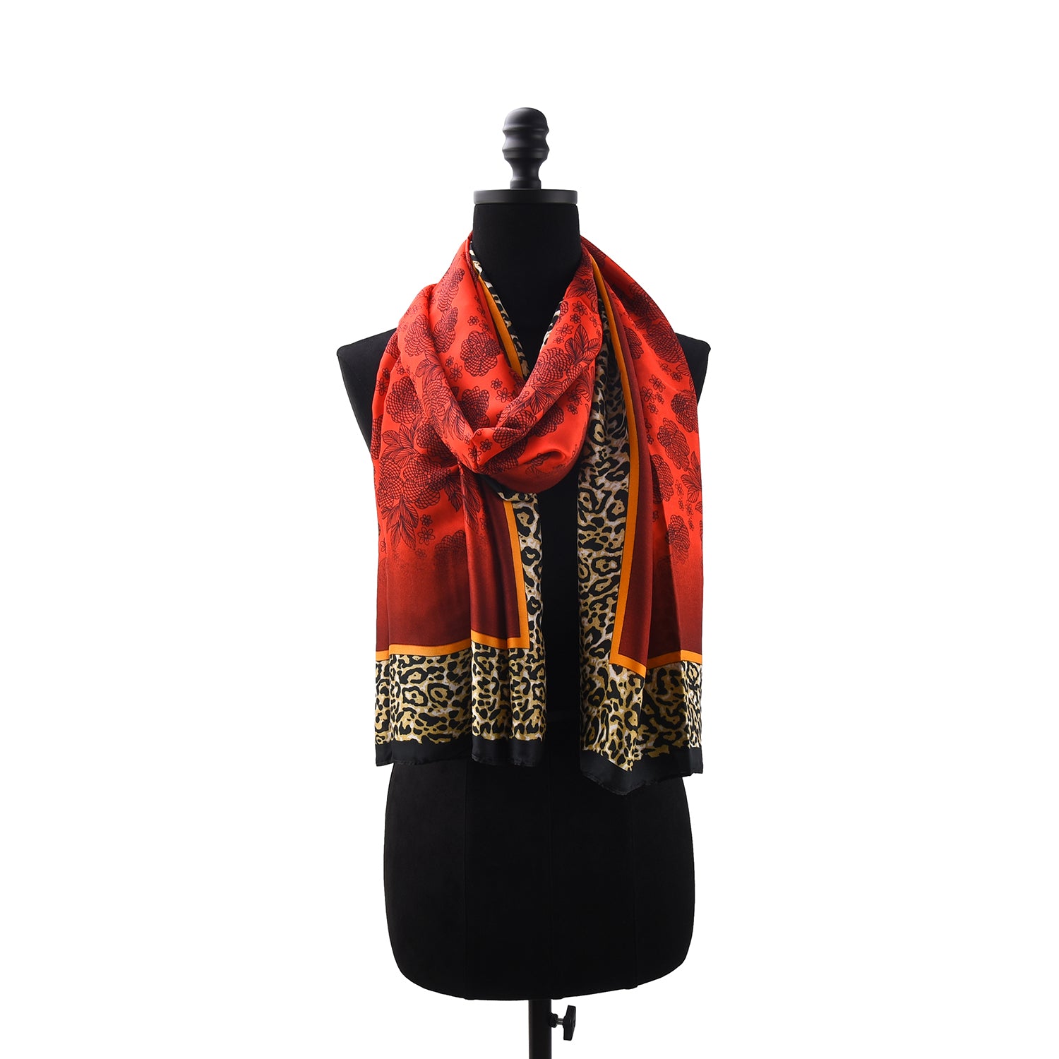 Women's Luxurious Patterned Wrap Scarf - Mellow World 