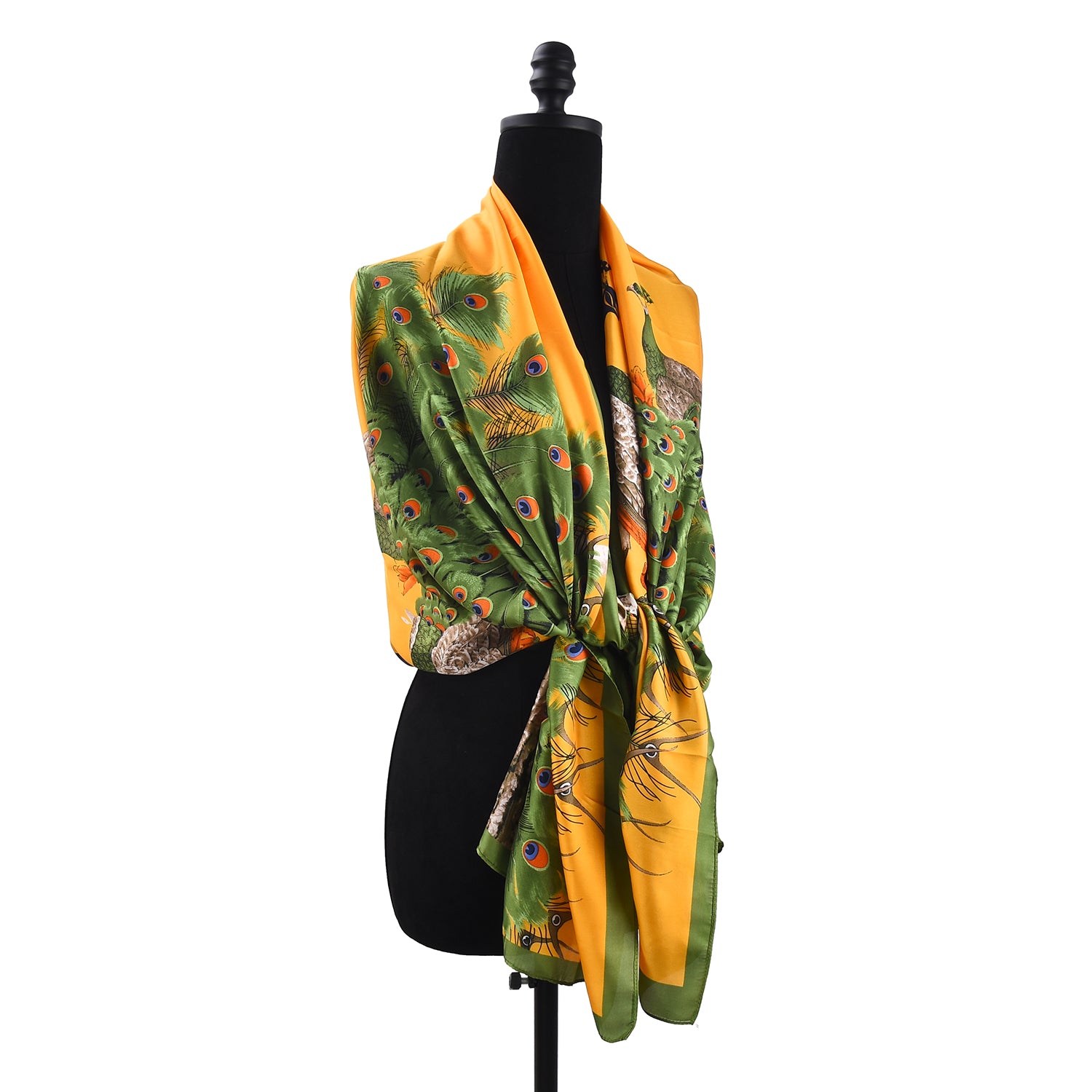 Women's Luxurious Patterned Wrap Scarf - Mellow World 