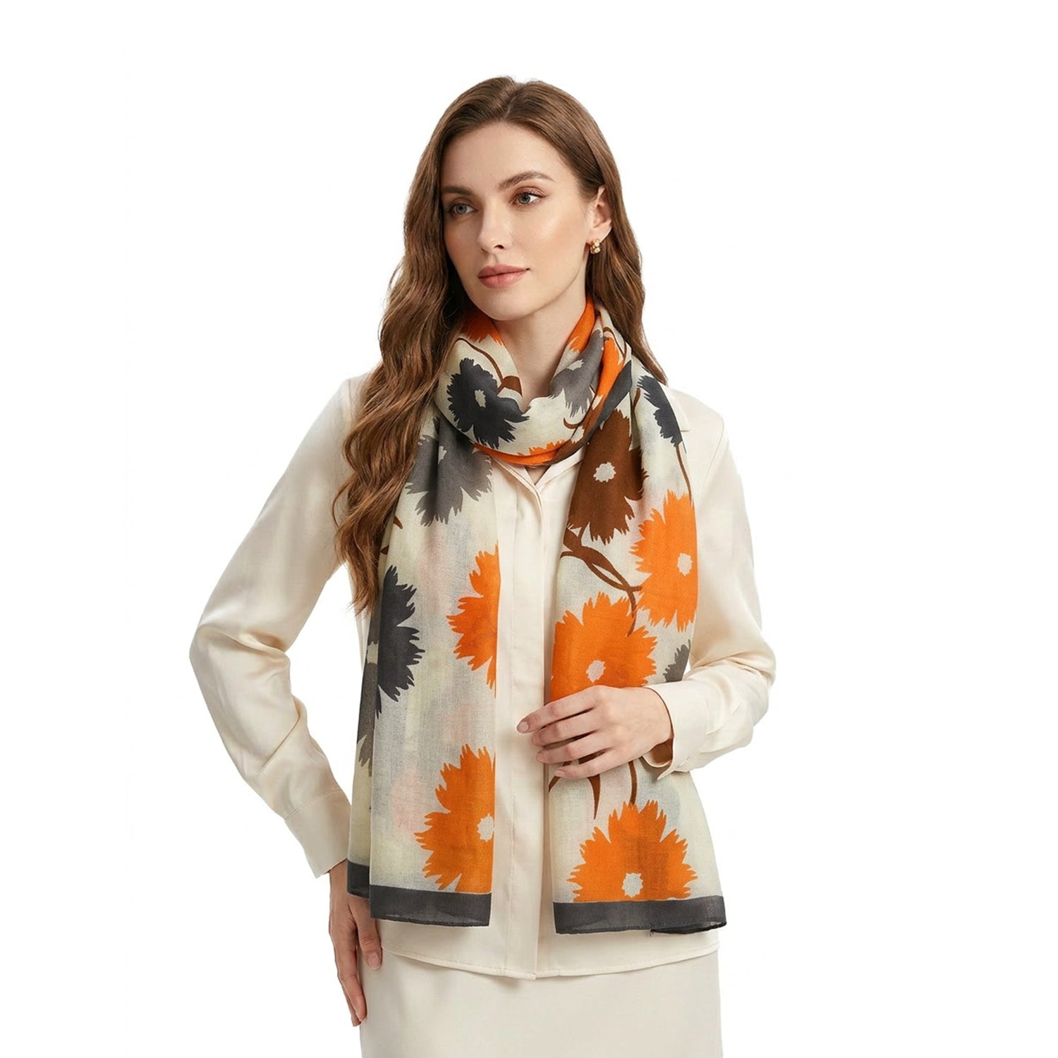 Liliana Women's Soft Floral Wrap - Mellow World 