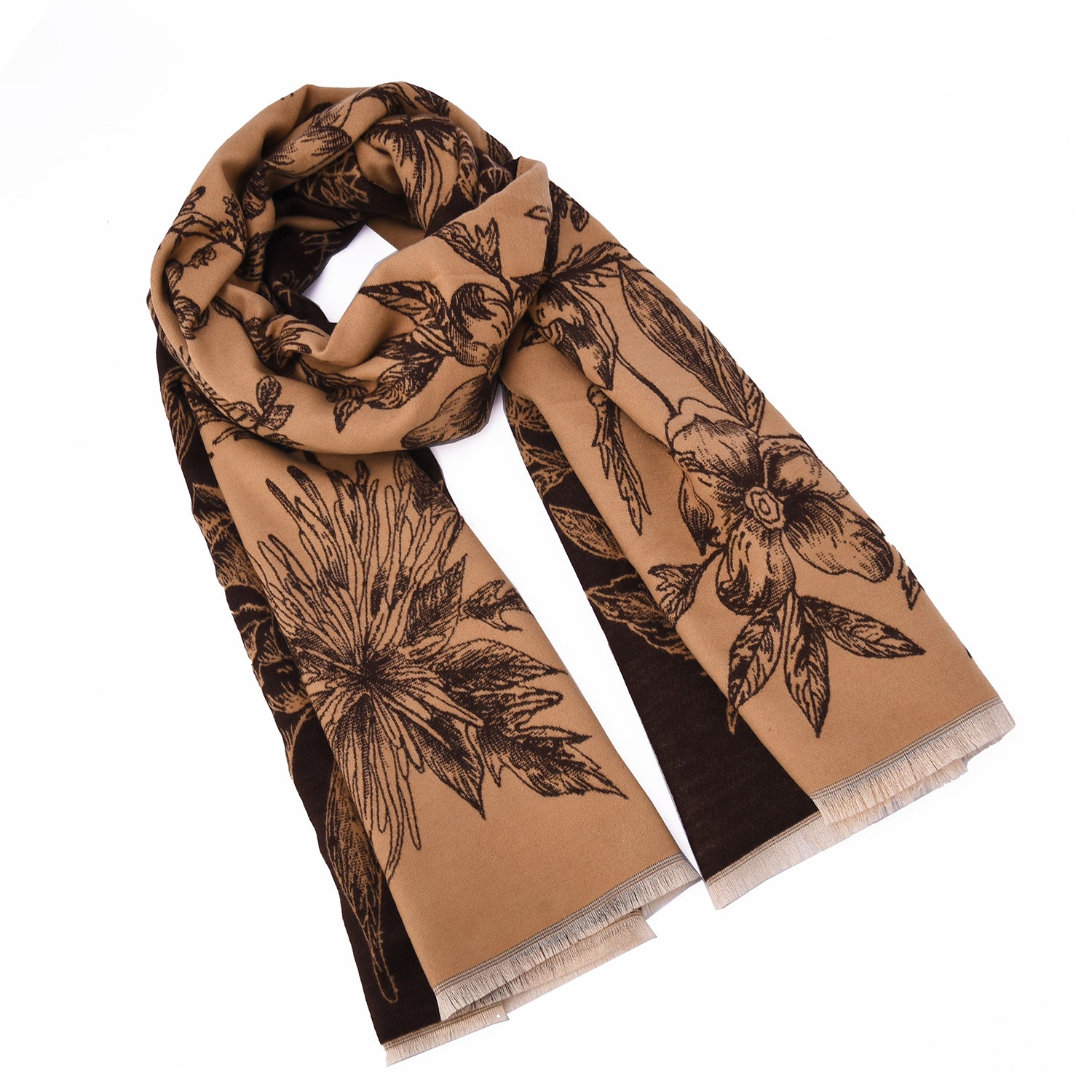Women's Oversized Reversible Print Scarf