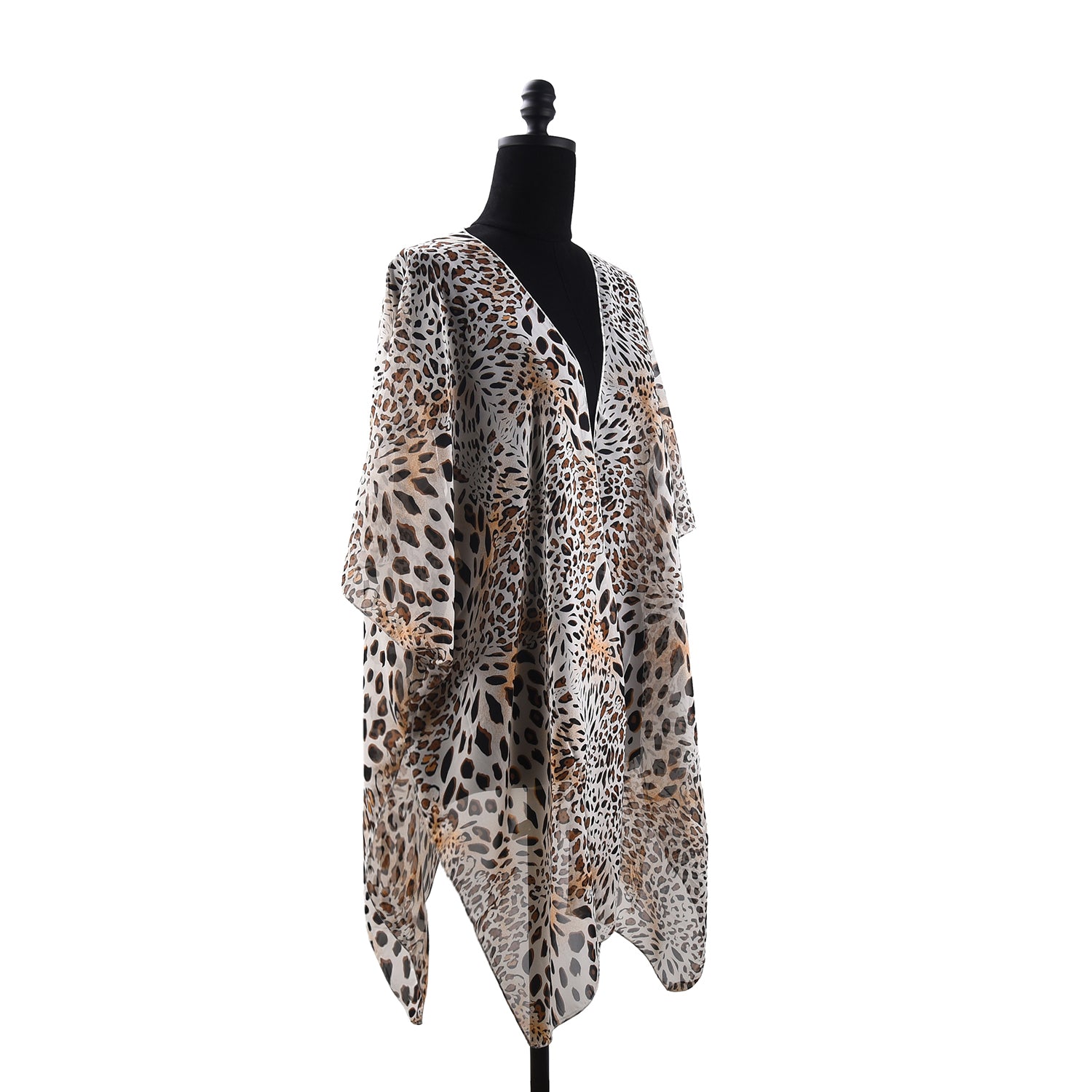 Women's Lightweight Leopard Print Cover Up - Mellow World 