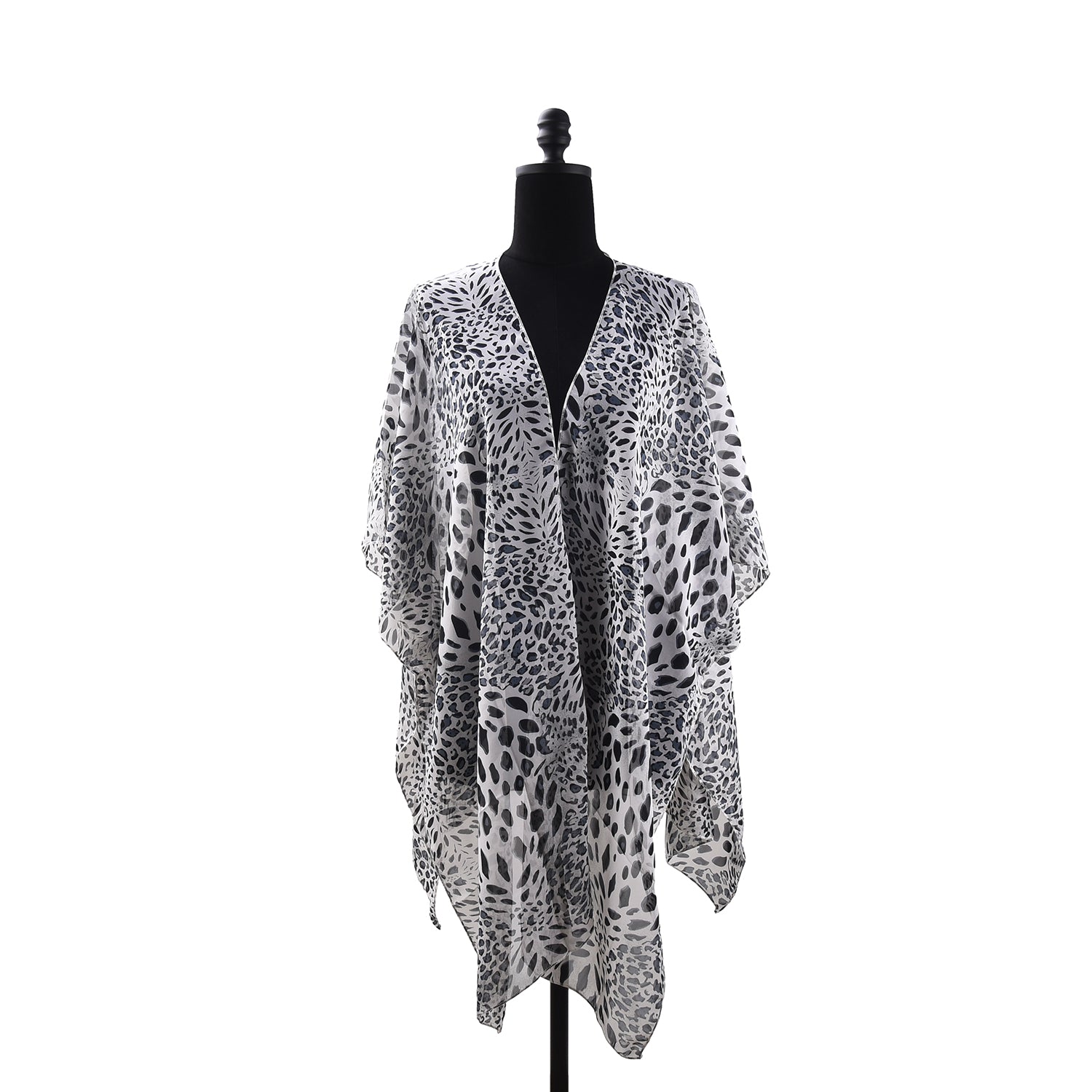 Women's Lightweight Leopard Print Cover Up - Mellow World 