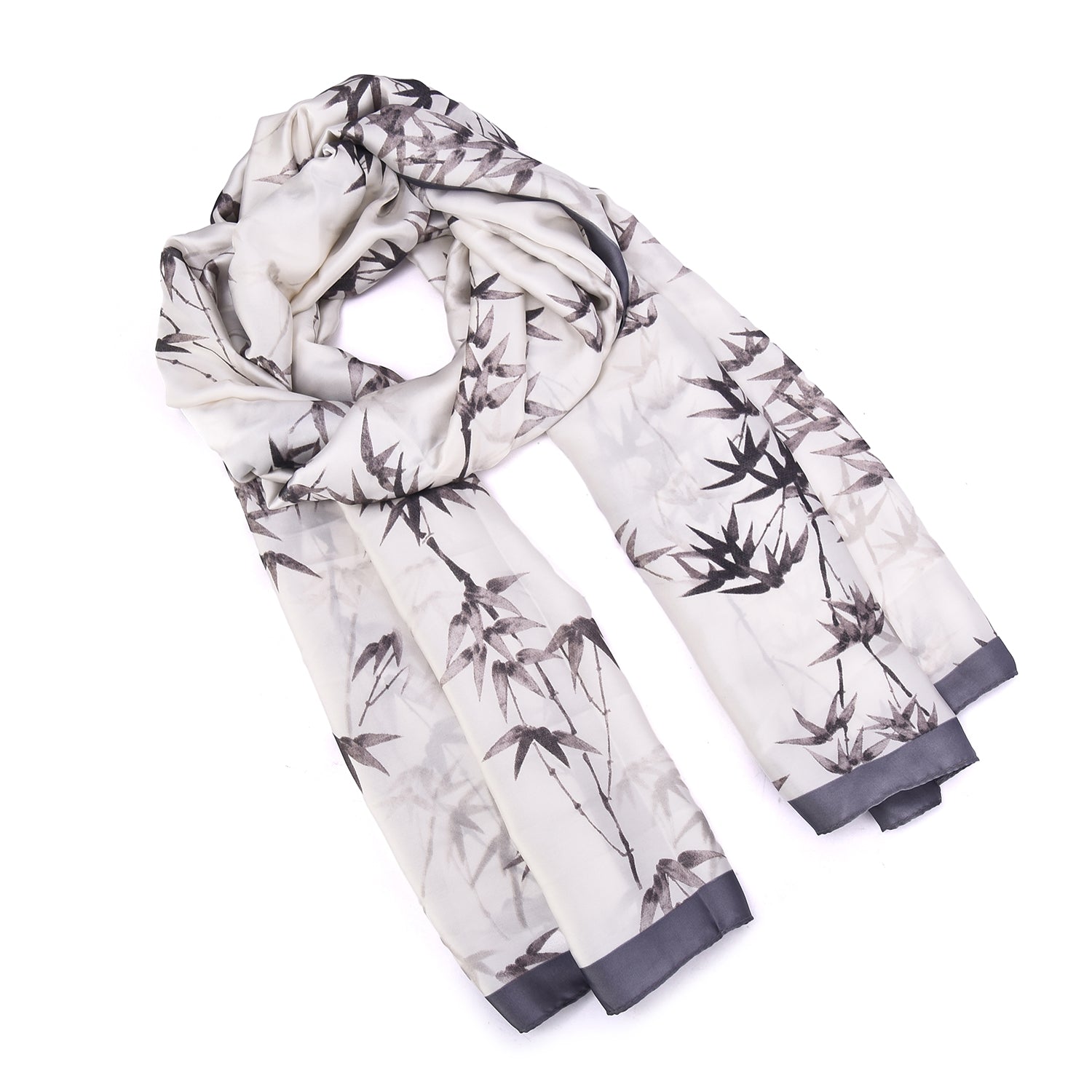 Women's Floral Printed Satin Wrap Scarf - Mellow World 