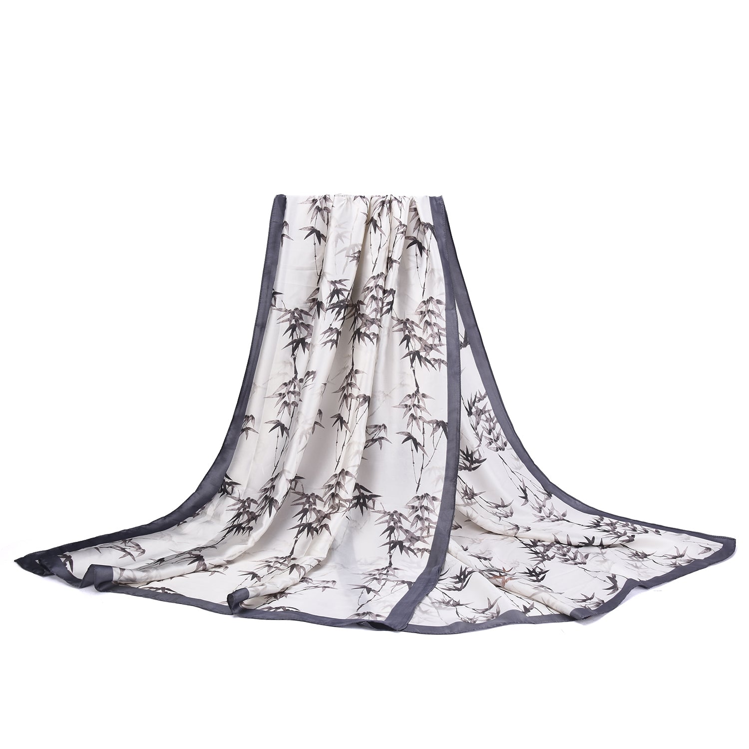 Women's Floral Printed Satin Wrap Scarf - Mellow World 