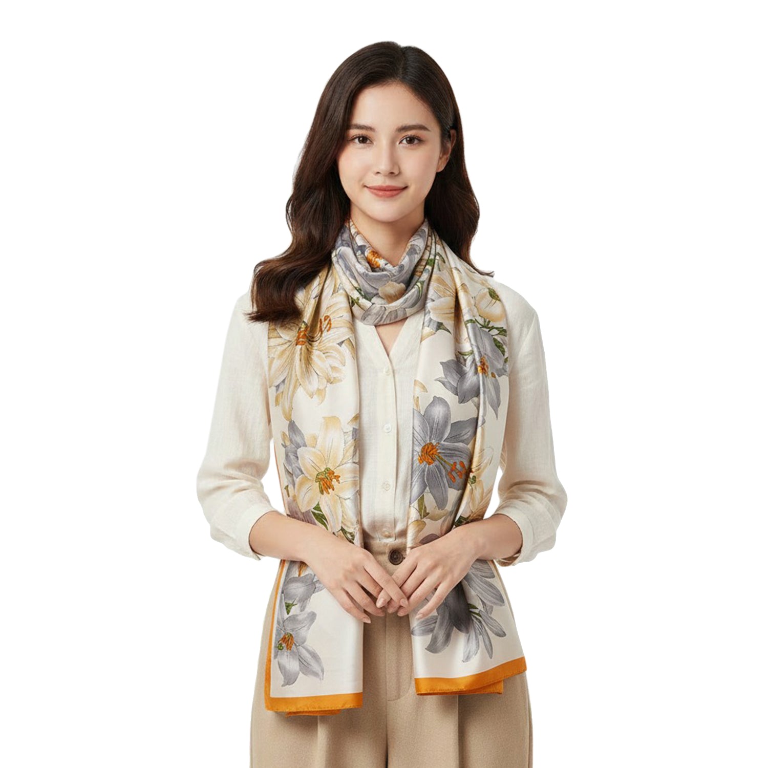 Women's Floral Printed Wrap Scarf - Mellow World 