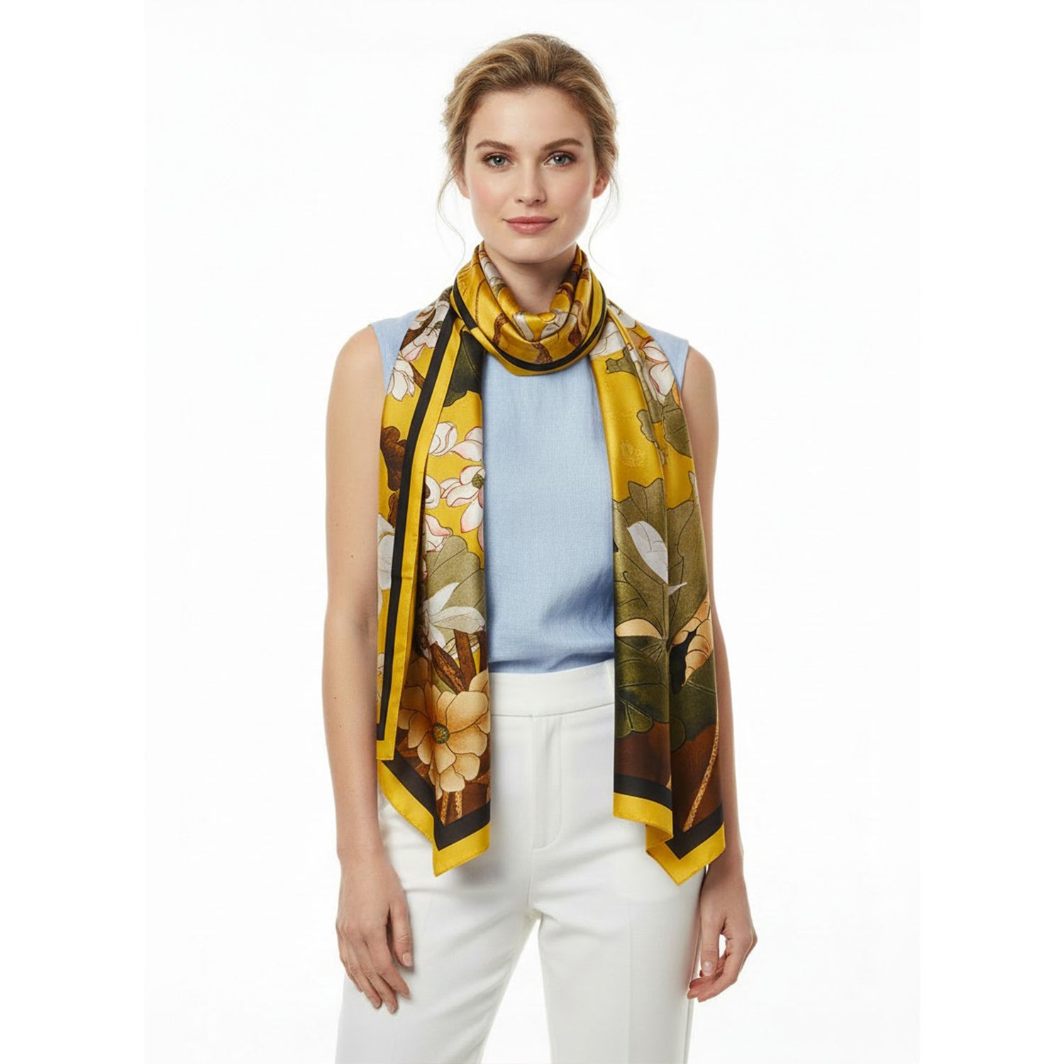 Women's Floral Printed Wrap Scarf - Mellow World 