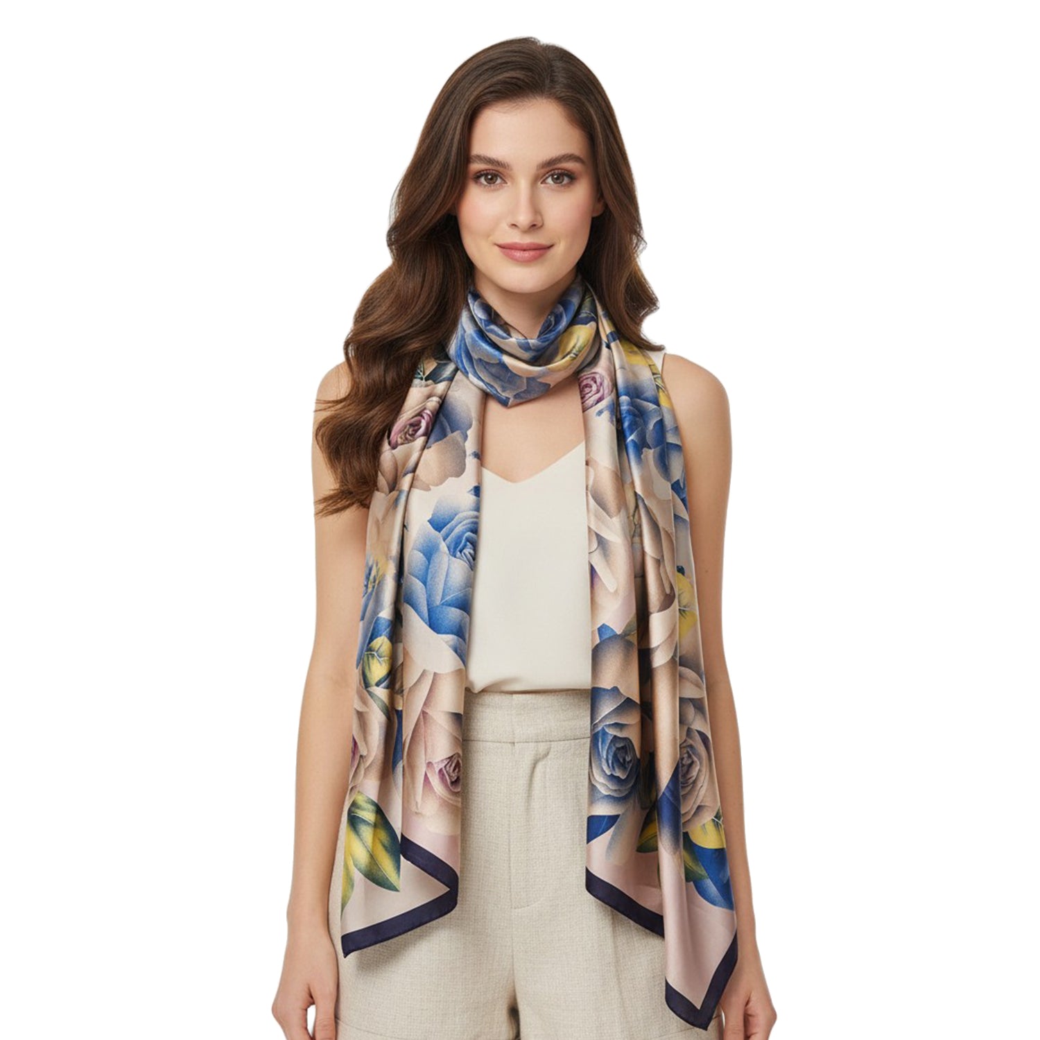 Women's Floral Printed Wrap Scarf - Mellow World 