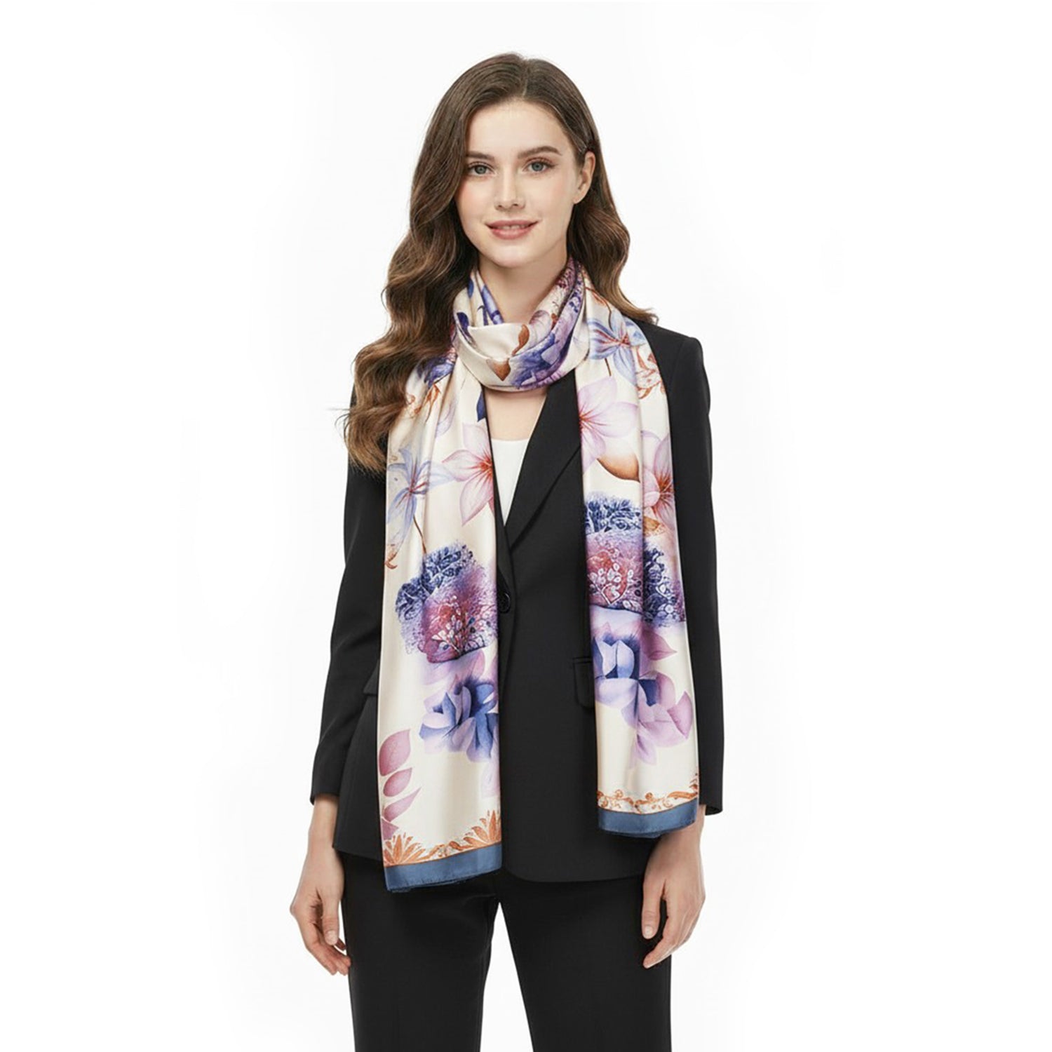 Women's Floral Printed Wrap Scarf - Mellow World 