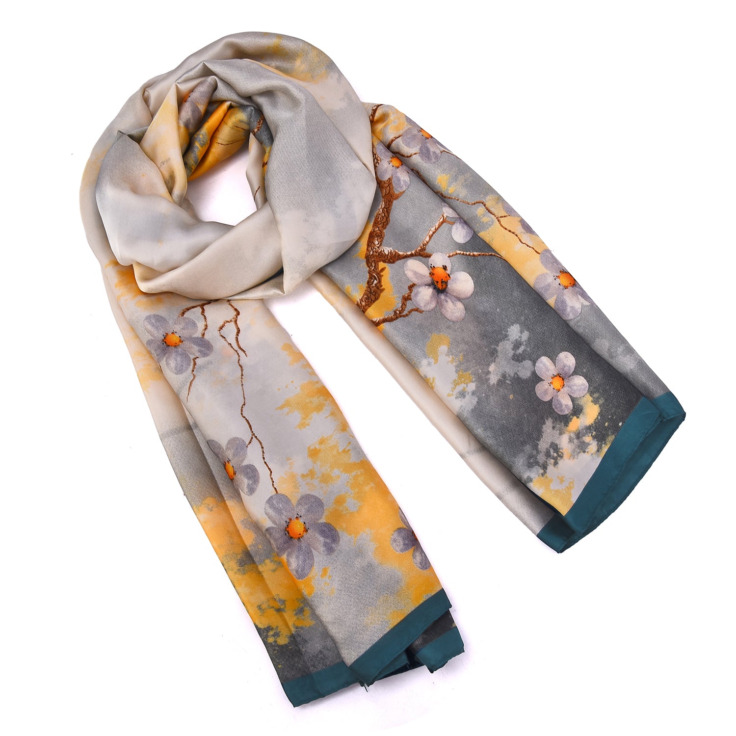 Women's Floral Printed Wrap Scarf - Mellow World 
