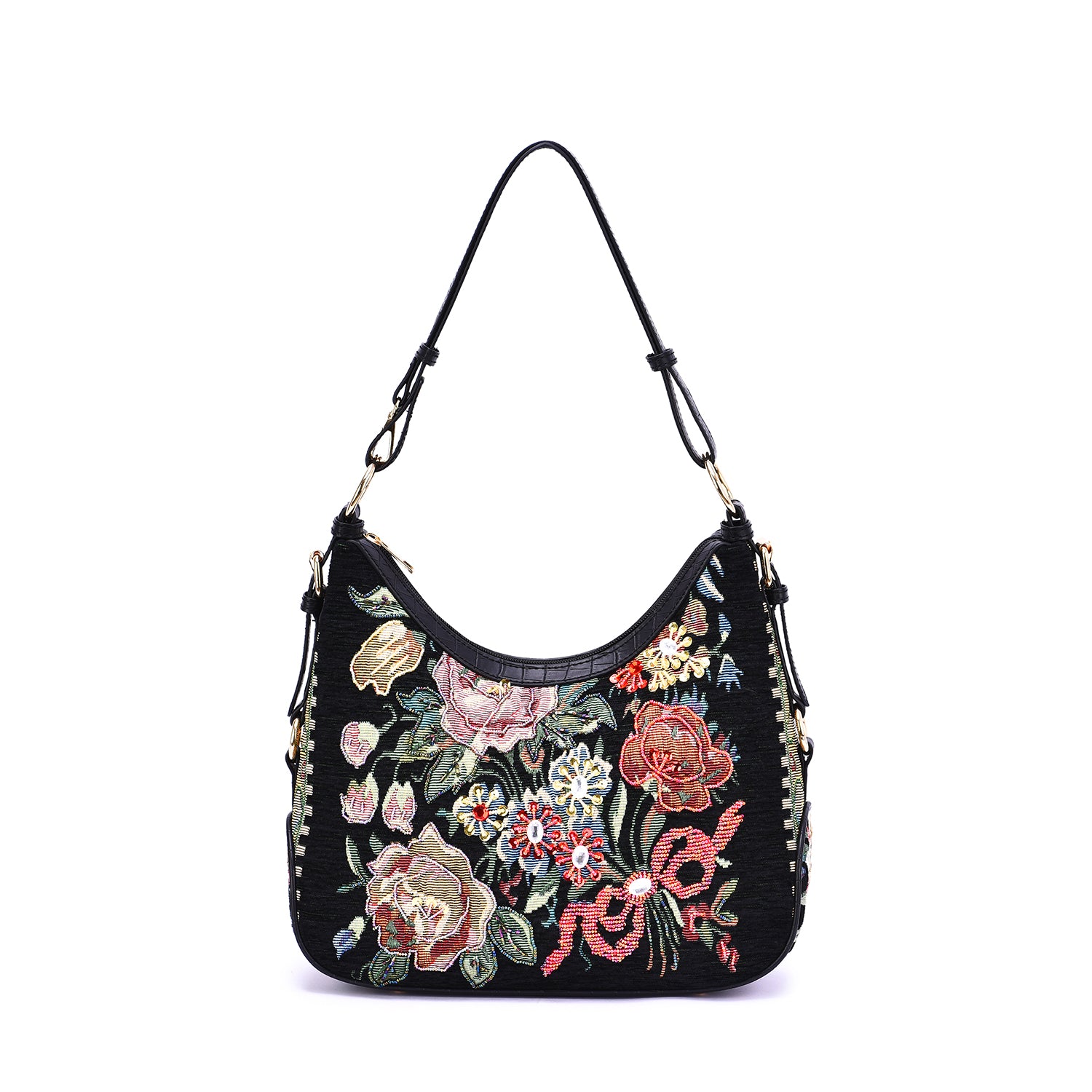 Flower Shop Hand Beaded Hobo - Mellow World 