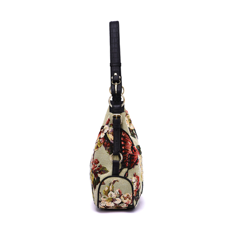 Butterfly Hand Beaded Hobo - Mellow World 