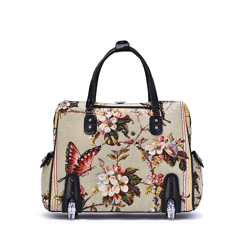 Butterfly Rolling Tote - Mellow World 