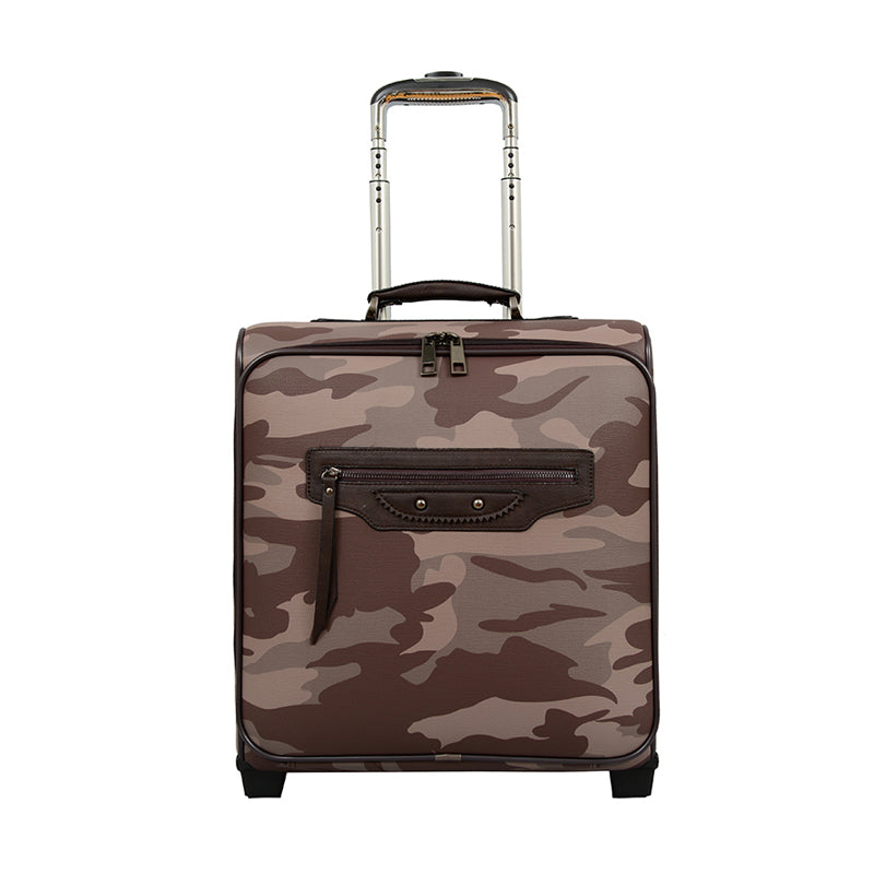 Brandy Camouflage Rolling Suitcase - Mellow World 