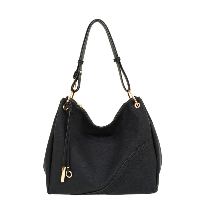 Mikayla Black Hobo Bag