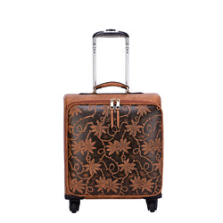 Risa Floral Embossed Suitcase - Mellow World 