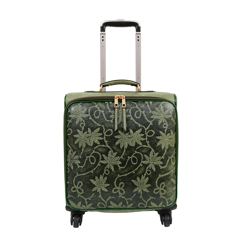 Risa Floral Embossed Suitcase - Mellow World 