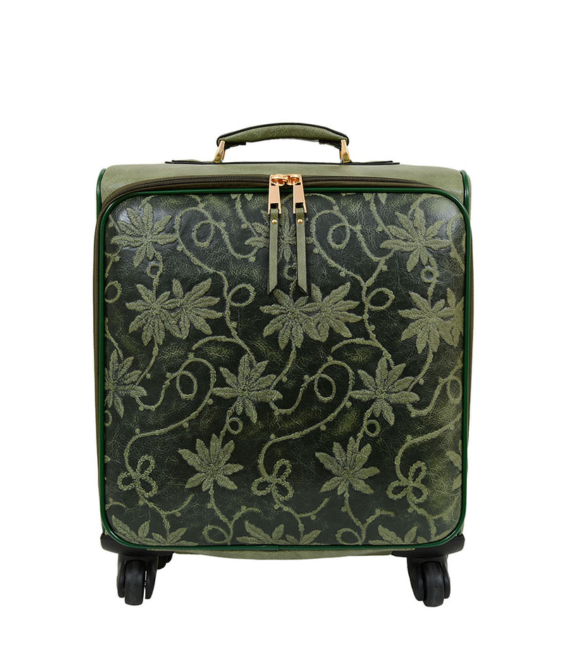 Risa Floral Embossed Suitcase - Mellow World 