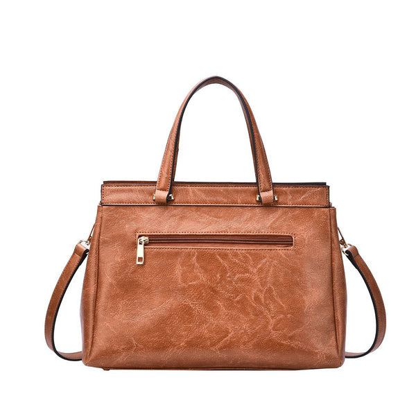 Salome Embossed Floral Satchel - Mellow World 