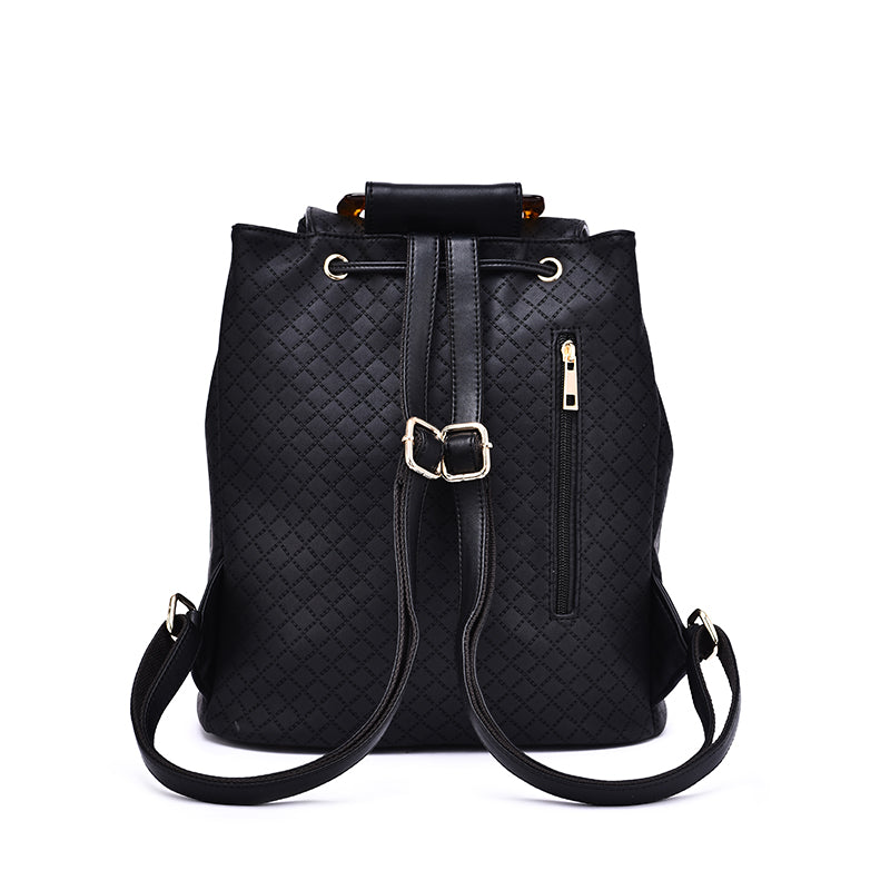 Jordana Quilted Tortoise Cognac Backpack - Mellow World 