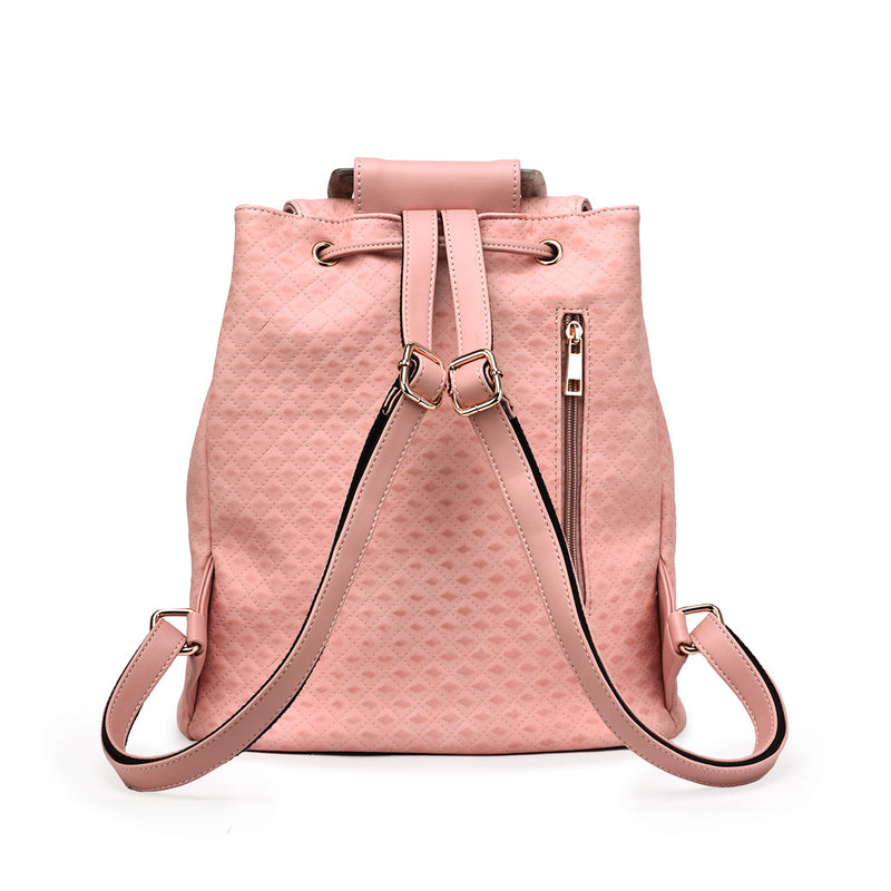 Jordana Quilted Tortoise Detailed Backpack - Mellow World 