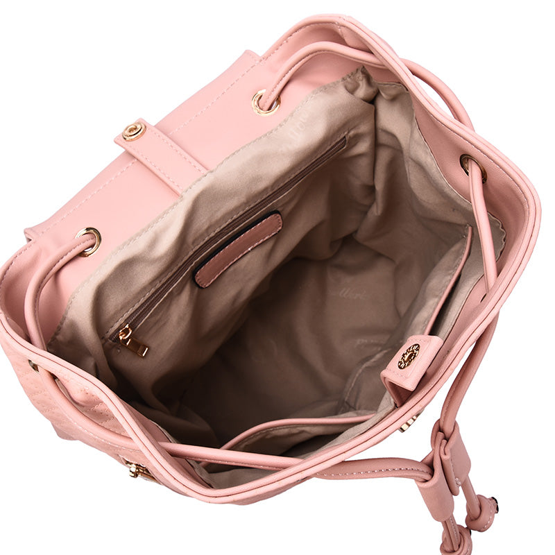 Jordana Quilted Tortoise Detailed Backpack - Mellow World 