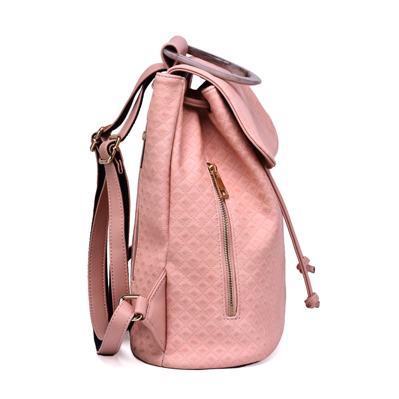 Jordana Quilted Tortoise Detailed Backpack - Mellow World 