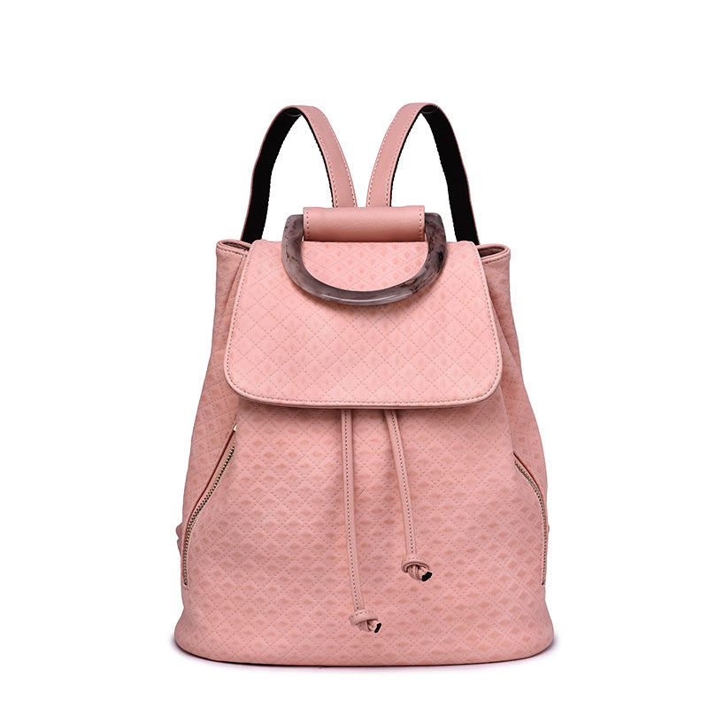 Jordana Quilted Tortoise Detailed Backpack - Mellow World 