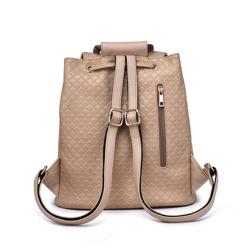Jordana Quilted Tortoise Cognac Backpack - Mellow World 