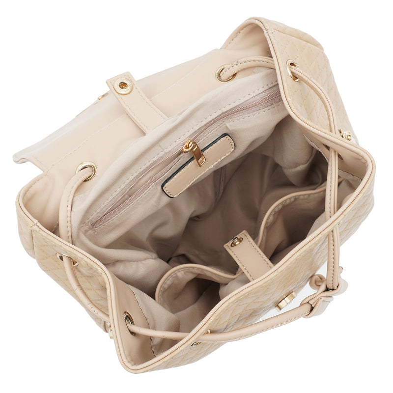 Jordana Quilted Tortoise Cognac Backpack - Mellow World 