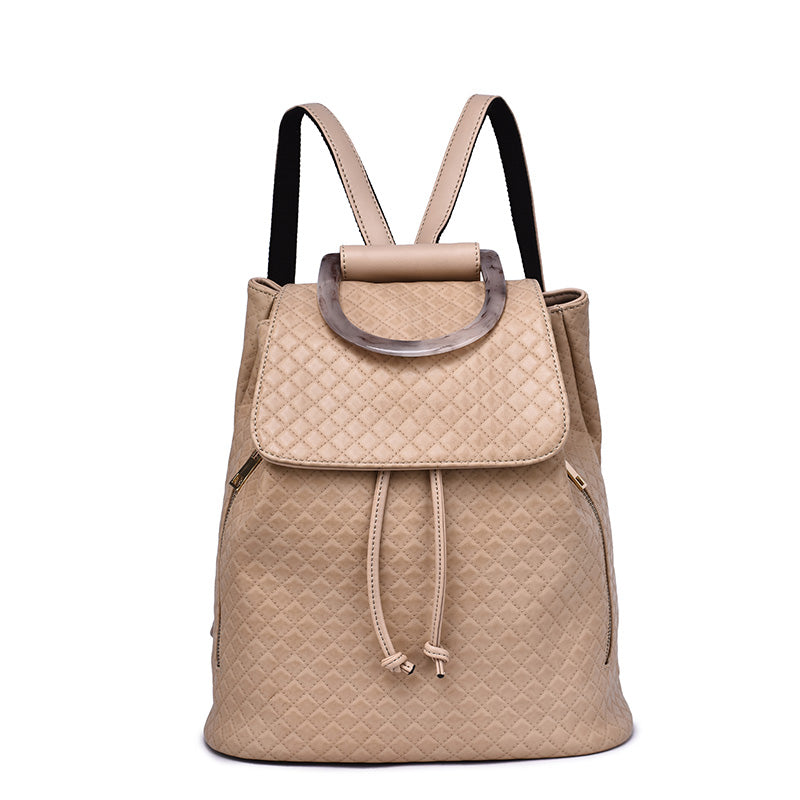 Jordana Quilted Tortoise Detailed Backpack - Mellow World 